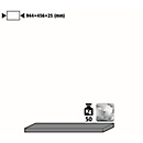 Fachboden Standard für asecos Chemikalienschränke, Stahlblech, B 944 x T 456 x H 25 mm, bis 50 kg