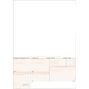 Facture standard feuille indiv., bulletin de versement orange BVRB, à cadre, 500 feuilles