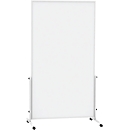 Fahrbares Whiteboard MAULsolid easy2move, Stahlblech, weiß beschichtet, magnethaftend B 1000  x H 1800 mm