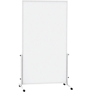 Fahrbares Whiteboard MAULsolid easy2move, Stahlblech, weiss beschichtet, magnethaftend B 1000  x H 1800 mm