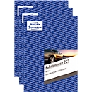 Fahrtenbuch-Sparpack Avery® Zweckform 223-3 für PKW, A5, 3 Formularbücher á 80 Seiten für je 858 Fahrten, Inhalt 3 x 40 Blatt