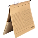 Falken UniReg hangmap, formaat A4, voor ca. 300 vel, in de handel te nieten, met insteekvak, Blue Angel, gerecycled karton, lichtbruin, 25 st.