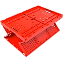Faltbox im EURO-Maß FK 643-61, ohne Deckel, 60 l, rot