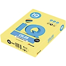 Farbiges Kopierpapier Mondi IQ Color, DIN A4, 80 g/m², zitronengelb, 1 Paket = 500 Blatt