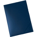 Fardes à 3 rabats et à élastiques en PP EICHNER, format A3, bleu, 5 pièces