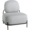 Fauteuil ADMIRAAL, retro-look, B 665 x D 710 x H 770 mm, grijs