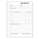 Favorit Tages-Rapporte, Format ähnlich A5, selbstdurchschreibend, Kohlepapier, perforiert, 50 x 2 Blatt