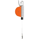 Federzug HAHN+KOLB Autostat Typ 7200, Traglast 0 bis 0,5 kg, Seilauszugslänge bis 1600 mm, Rückholer, Absturzsicherung, Spezialkunststoff, orange