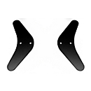 Feet for acoustic partition Paperflow®, set of 2, with felt glides, steel, black