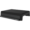 Fellowes Breyta™ Monitorständer, 3-stufig höhenverstellbar, B 354 x T 304 x H 82-151 mm, 100% Recycling-Kunststoff, schwarz