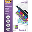 FELLOWES lamineerfolie, voorgestanst, A4, 80 µm, 100 stuks