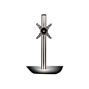 Fellowes Lotus Single Monitor Arm Kit - Befestigungskit - einstellbarer Arm - für LCD-Display - Aluminium - Silber