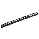 Fellowes plastic inbindruggen, formaat 8 mm, 25 stuks, voor inbindmachines plastic inbindrug zwart, 25 stuks