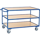 fetra® leichter Tischwagen, 3 Böden, 1200 x 800 mm