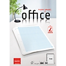 Feuilles perforées pour classeurs à anneaux A4 Office Elco, quadrillé avec interlignes de 5 mm