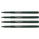 Feutre fin Document FABER-CASTELL, 0,4 mm, noir, 10 p.