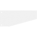 Fiches intercalaires trapézoïdales  - carton recyclé - blanc - 100 p. - notre marque Schäfer Shop Select