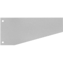 Fiches intercalaires trapézoïdales  - carton recyclé - gris - 100 p. - notre marque Schäfer Shop Select