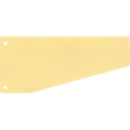 Fiches intercalaires trapézoïdales  - carton recyclé - jaune - 100 p. - notre marque Schäfer Shop Select