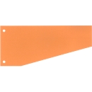 Fiches intercalaires trapézoïdales  - carton recyclé - orange - 100 p. - notre marque Schäfer Shop Select