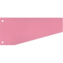 Fiches intercalaires trapézoïdales  - carton recyclé - rose - 100 p. - notre marque Schäfer Shop Select
