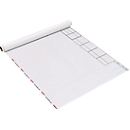 Film tactique Taktifol Présentation de la situation, pour la direction d'intervention, autocollant, inscriptible/effaçable, rouleau de 25 films, blanc