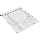 Film tactique Taktifol Stab-THW, pour la direction d'intervention, autocollant, inscriptible/effaçable, rouleau de 25 films, blanc