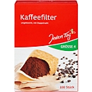 Filtre à café Markant Every day, pour machines à café et filtres à main, double couture, taille 4, brun naturel, 100 pièces