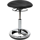 Fitnesskruk SITNESS BOB, ergonomisch, zithoogte 440 - 570 mm, zwart, onderstel verchroomd