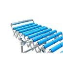 Fixed end stop for scissor roller conveyor, track width 600 mm