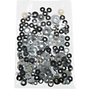 Flachbeutel, reißfest, Folienstärke 50 μ, L 250 x B 160 mm, Polyethylen, transparent, 1000 Stück