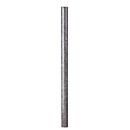 Flat-head fixing post for litter garbage cans, with ground anchor, galvanized