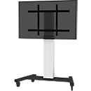Flatscreen-vloerstandaard NewStar PLASMA-M2250, tot 100", elektr. in hoogte verstelbaar, met kabelgeleiding, zilver