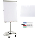 Flipchart Business RD 617, mobile, avec 40 feuilles pour flipchart et 4 marqueurs