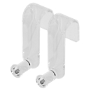 Flipover Haak Sigel Business, 60 x 33 x 80 mm, voor flipoverpapier met universele perforatie, 2 stuks
