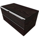 Flügeltürenschrank QUANDOS BOX, 1 Ordnerhöhe, B 800 x T 440 x H 374 mm, Mooreiche