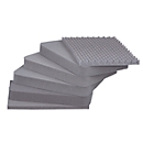 Foam insert for 48 l boxes, 6-part, PU foam cubes