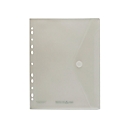 FolderSys FolderGreen®, A4 staand, 0,20 mm, met archiefstrook &amp; klittenband, B 238/218 x H 310 mm, 100 % PCR-PP, transparant, 10 stuks.
