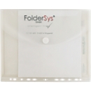 FolderSys FolderGreen®, A4 staand formaat, EURO perforatie/continue uitbreiding/sluitrand/flap/klittenbandsluiting, 100 % PCR-PP, transparant, 10 stuks.