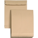 Folding envelopes, DIN C4, brown, self-adhesive, without window, 5 pieces