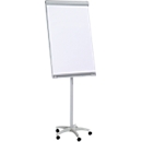 Franken Flipchart PRO Mobil FC41, 5 ruedas, altura ajustable, magnético, bandeja de almacenamiento, tablero 670 x 950 mm