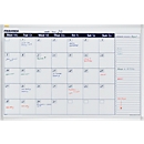 Franken Kalender X-tra!Line VO-7, Monats- oder 7-Tageübersicht, magnethaftend, Ablageschale, B 900 x H 600 mm, Stahl & Aluminium, weiß