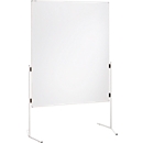 Franken Moderationstafel, 1200 x 1500 mm, beidseitig, mit Rollen, weiß/Karton, UMTKR