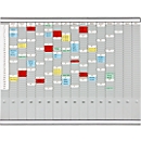 FRANKEN T-chart planificador anual para 15 meses más índice, 100,8 x 78,3 cm, 16 soportes, 35 ranuras, PV1015