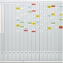 FRANKEN T-kaart jaarplanner voor 15 maanden plus index, 100,8 x 100,8 cm, 16 houders, 50 sleuven, PV-SET5