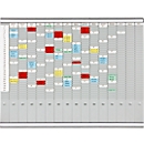 FRANKEN T-Kartentafel Jahresplaner für 15 Monate plus Index, 100,8 x 78.3 cm, 16 Träger, 35 Schlitze, PV1015