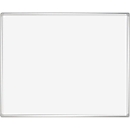 Franken Whiteboard PRO, emailliert, Wandmontage im Hoch- & Querformat, Stahl weiß lackiert & Aluminiumrahmen, magnethaftend, Ablageschale, 900 x 1200 mm