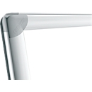 Franken Whiteboard PRO, enameled, wall mounting in portrait &amp; landscape format, white lacquered steel &amp; aluminum frame, magnetic, storage tray, 900 x 1200 mm