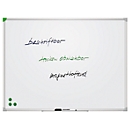 Franken Whiteboard U-Act!Line®, Hoch- & Querformat, emailliert, magnethaftend, recycelbar, mit Ablageschale, B 1800 x H 1200 mm