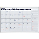 Frankenkalender X-tra!Line VO-7, maand- of 7-dagenoverzicht, magnetisch, opbergbakje, B 900 x H 600 mm, staal &amp; aluminium, wit